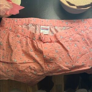 Vineyard Vines Pink Sailboat Patterned Cotton Shorts